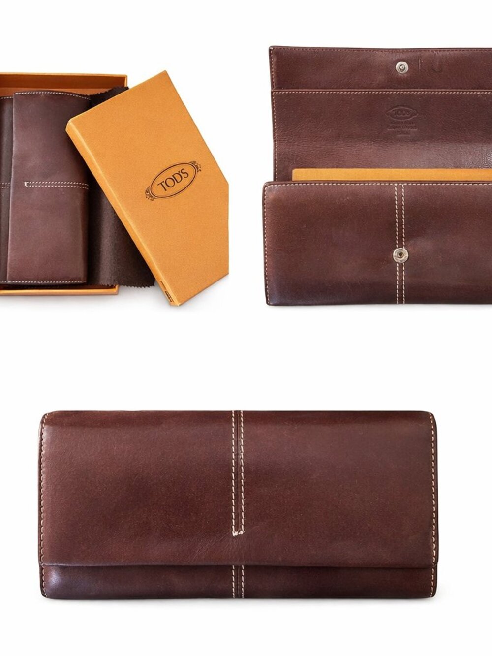 Tod’s Genuine Leather Continental Wallet – Made in Italy